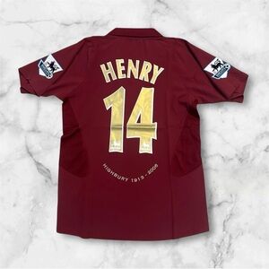 Thierry Henry Arsenal New Men’s Retro Vintage Highbury Soccer Jersey - NWT ⚽️🔥💯